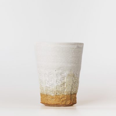 FARMERS' Tim Lake beaker, Cornish clay, coffee mug or cup