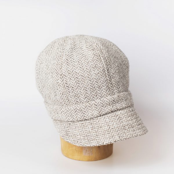 FARMERS' Chelsea woven hat, Rachel Trevor-Morgan design, Milliner to the queen, Melin Teifi fabric