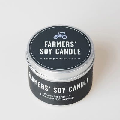 FARMERS' soy candle, lavender, rosemary, 40 hours