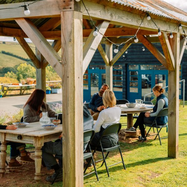 Covered barn meeting area